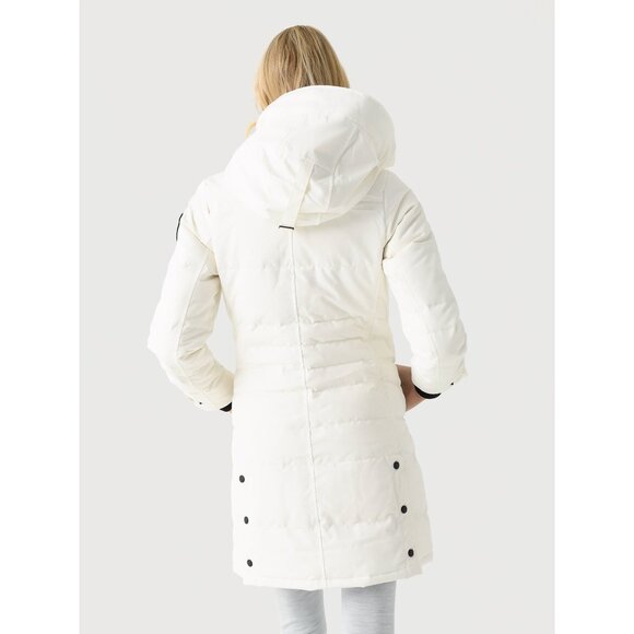 NWT Canada Goose Loretta Black Label Down white Parka COAT SIZE XS - Picture 4 of 16